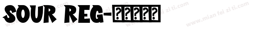 sour reg字体转换